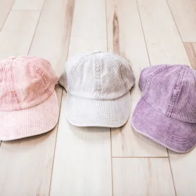 CC Stonewashed Corduroy Hat - 3 Options