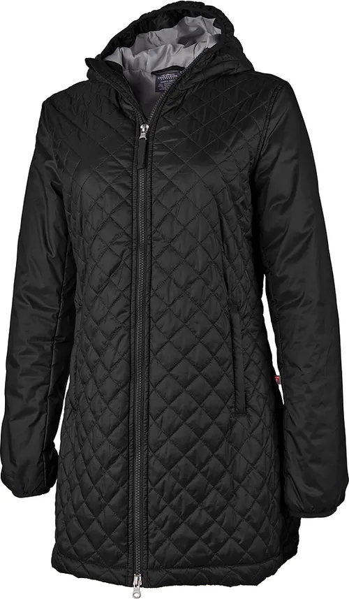 Charles River Ladies Lithium Quilted Hooded Jacket