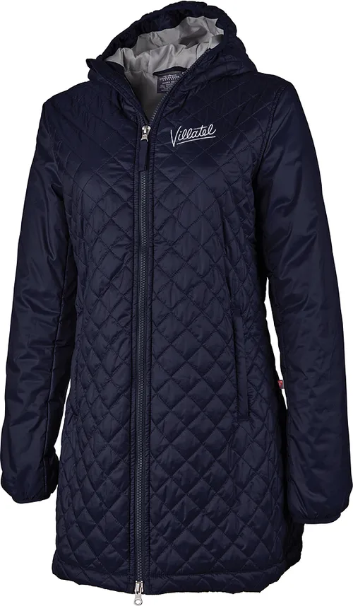 Charles River Ladies Lithium Quilted Hooded Jacket