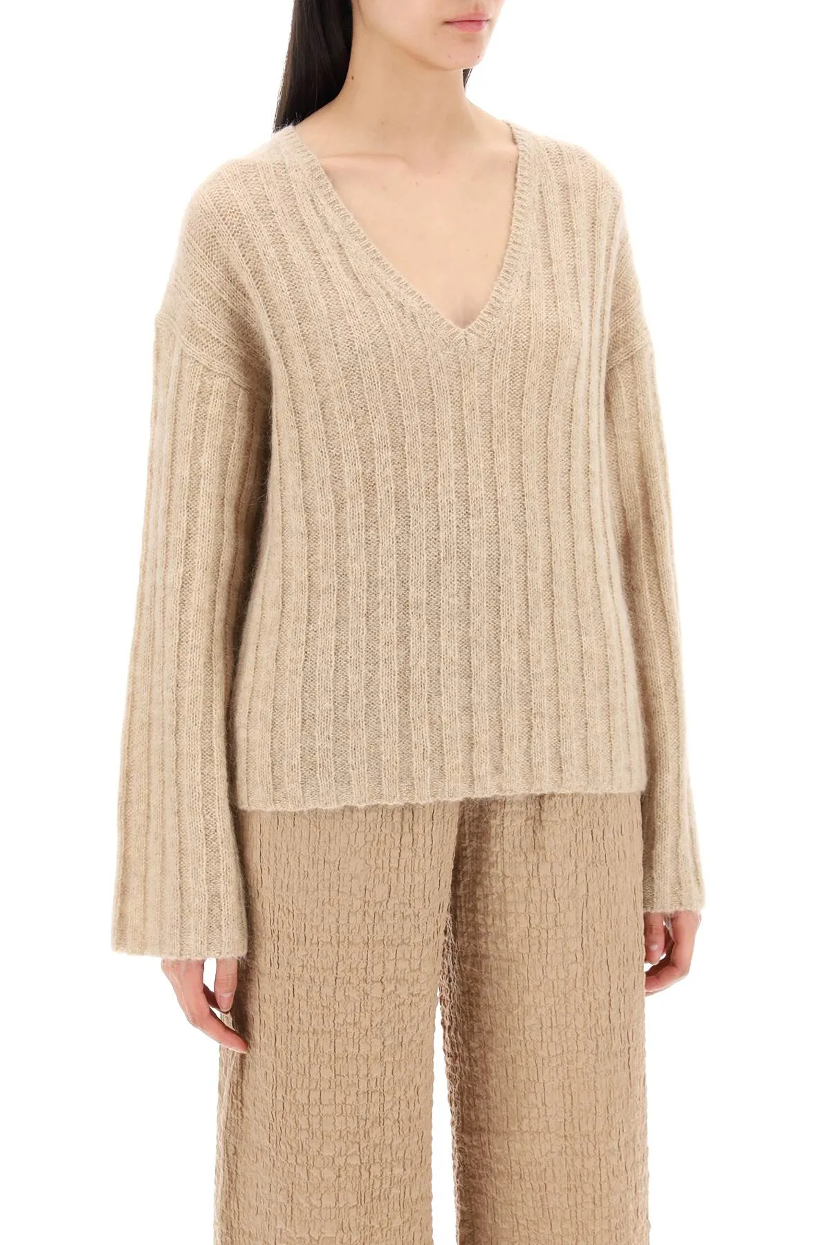 Cimone Sweater In Flat-Ribbed Knit