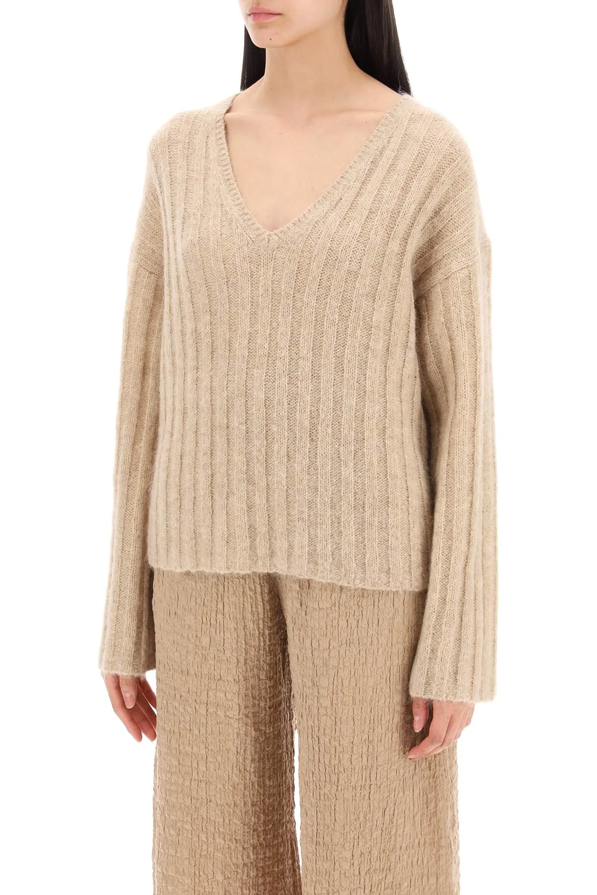 Cimone Sweater In Flat-Ribbed Knit