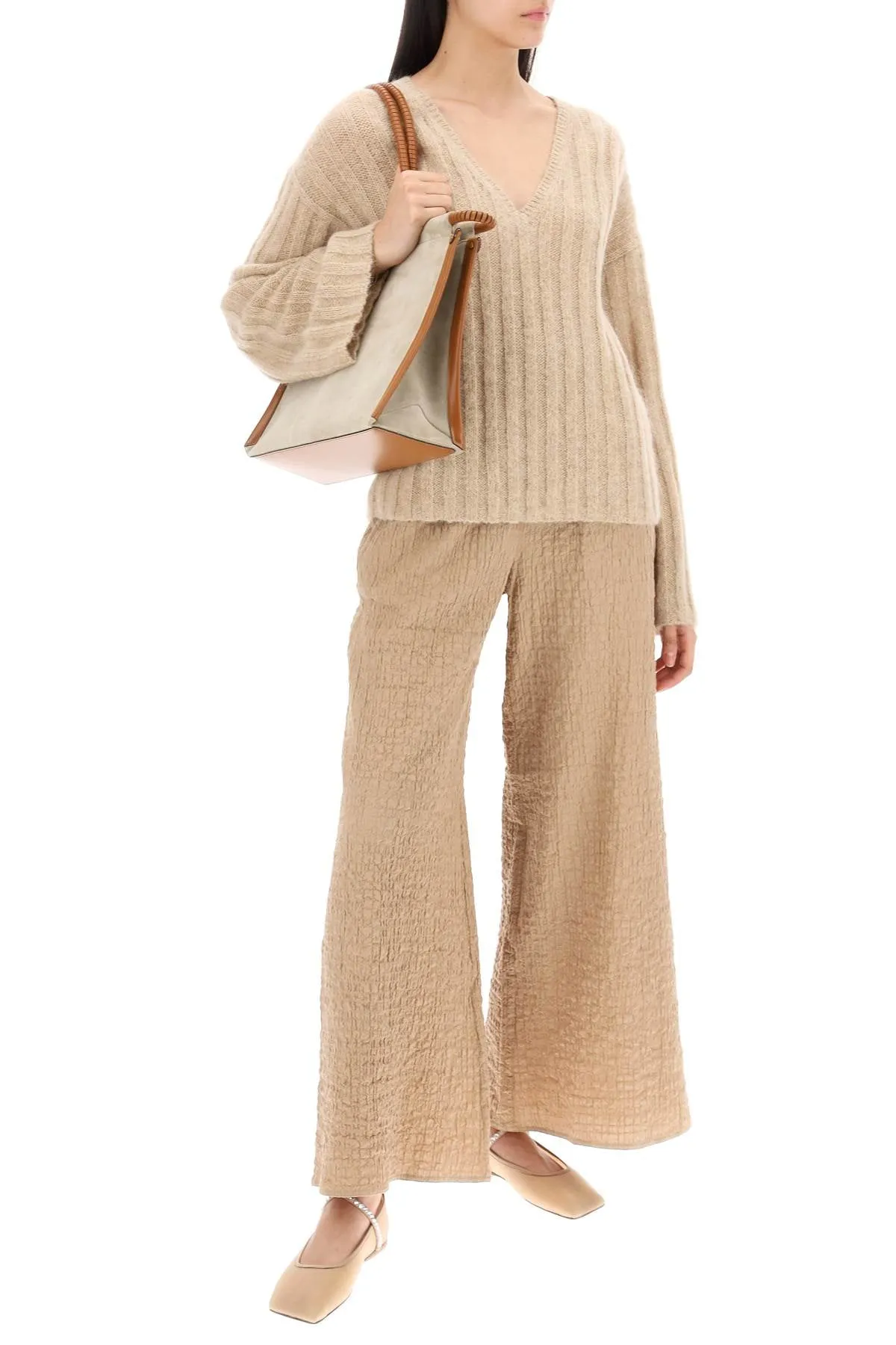 Cimone Sweater In Flat-Ribbed Knit