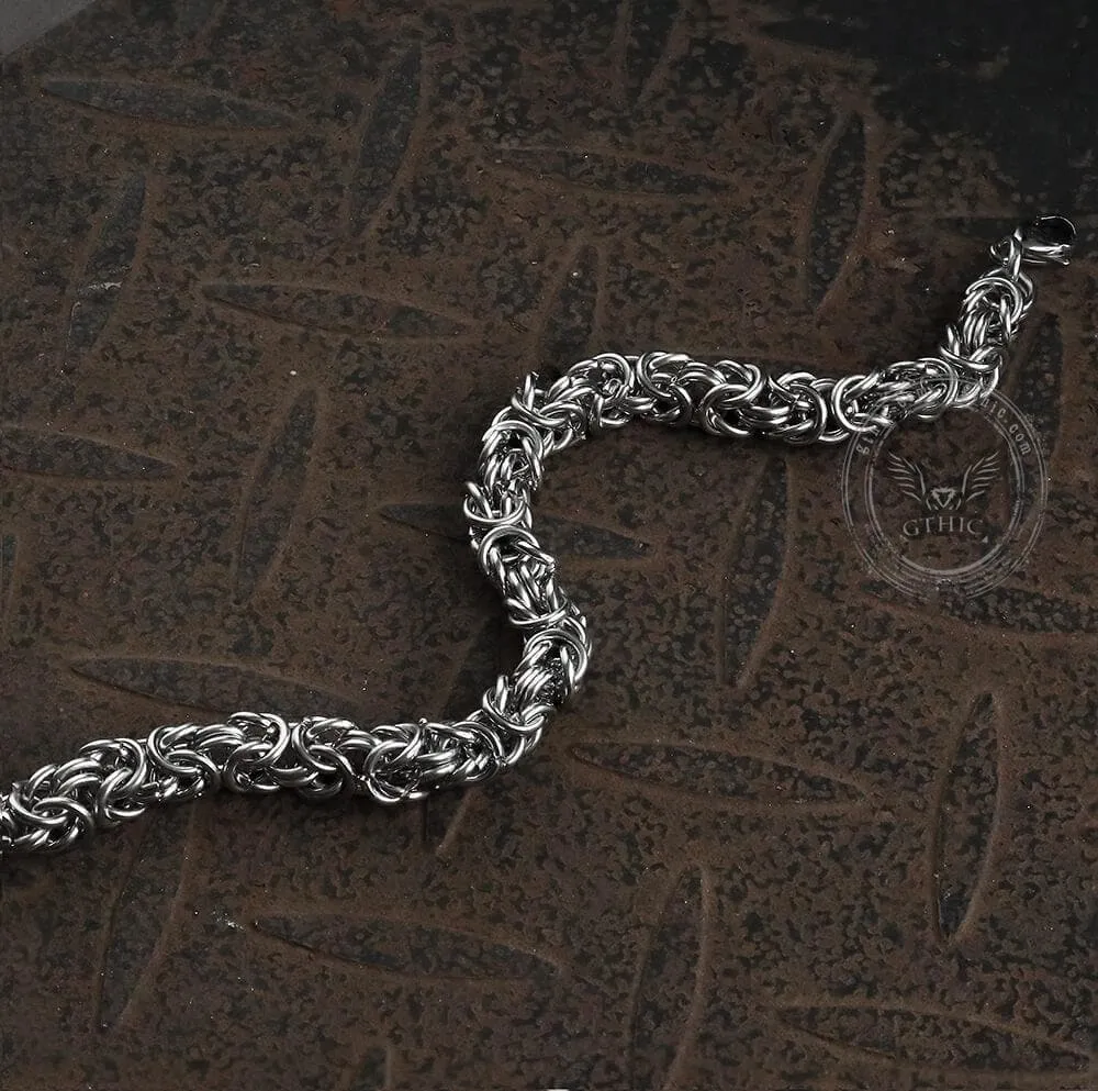 Classic Byzantine Chain Stainless Steel Bracelet