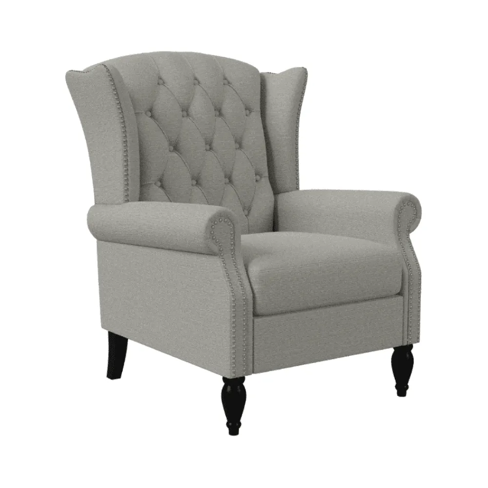 Copper Grove Crawley Diamond Button-Tufted Wingback Chair