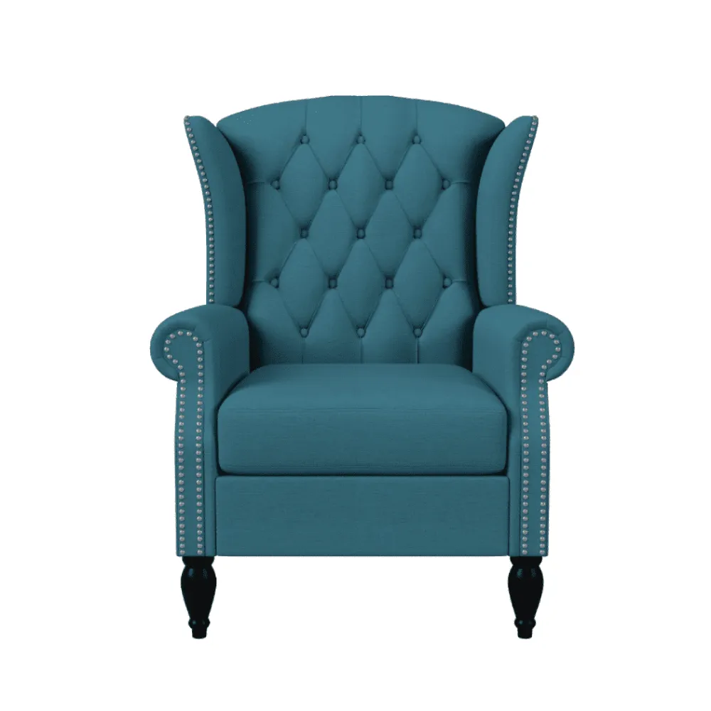 Copper Grove Crawley Diamond Button-Tufted Wingback Chair