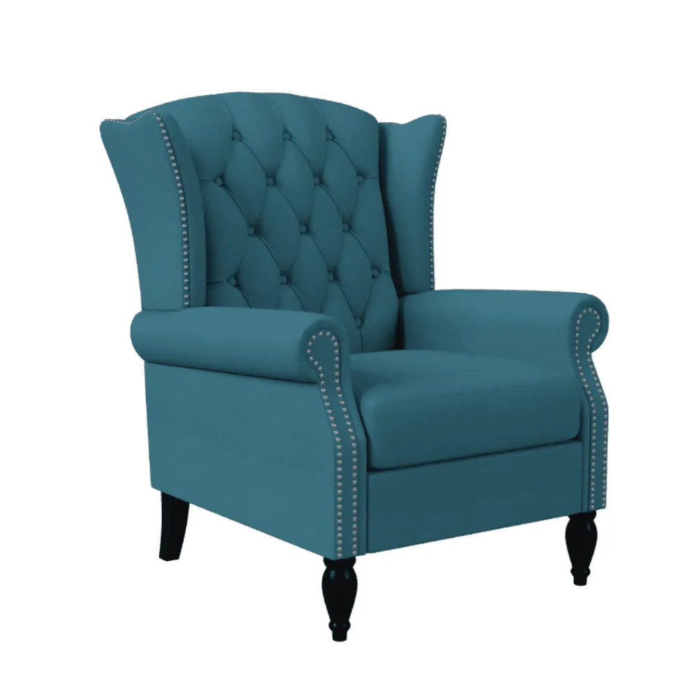 Copper Grove Crawley Diamond Button-Tufted Wingback Chair