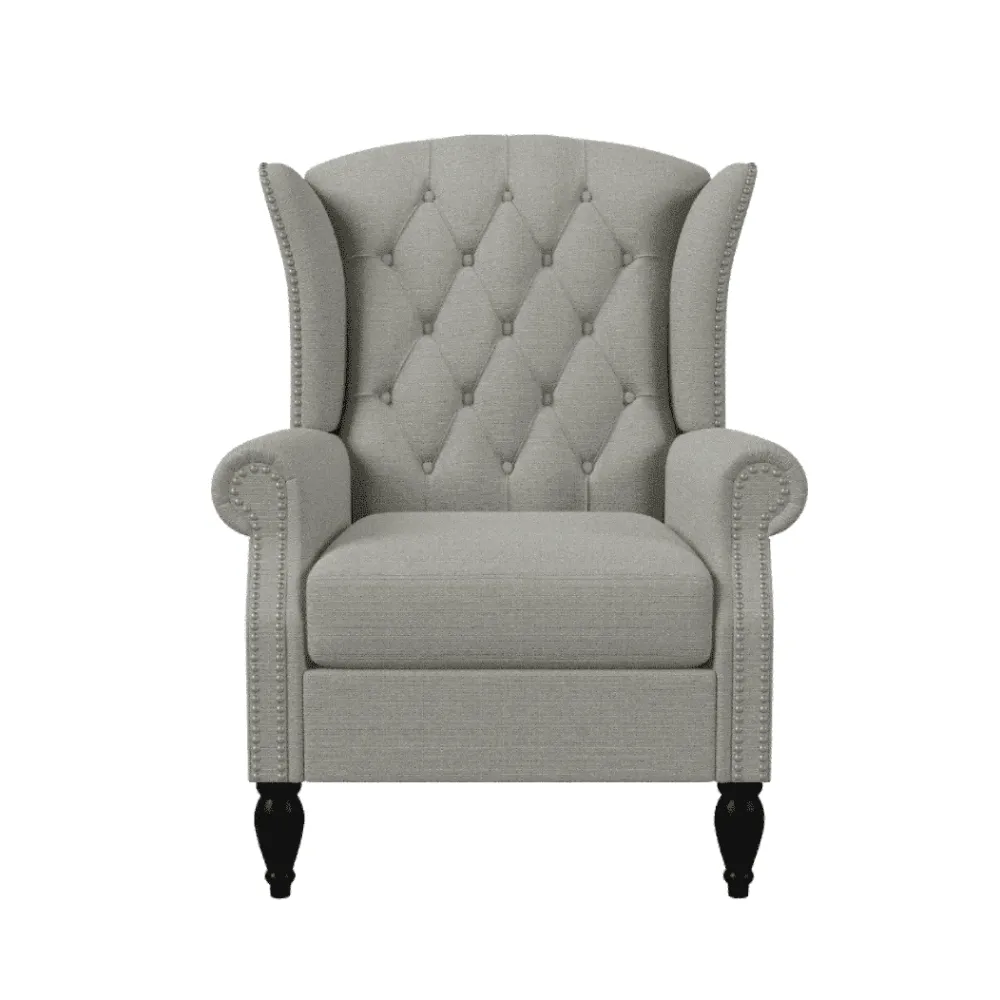 Copper Grove Crawley Diamond Button-Tufted Wingback Chair