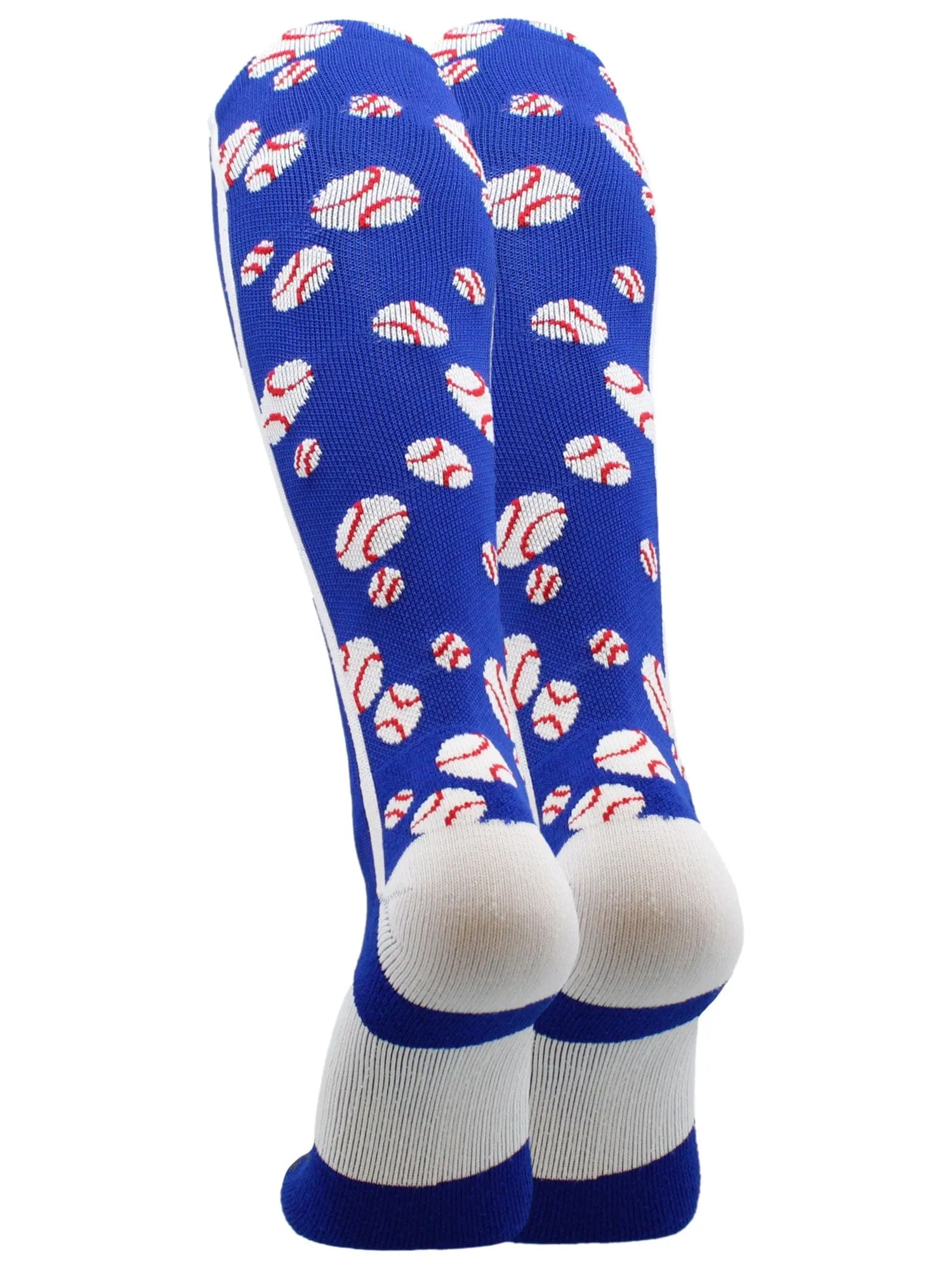 Crazy Baseball Socks with Baseballs over the calf