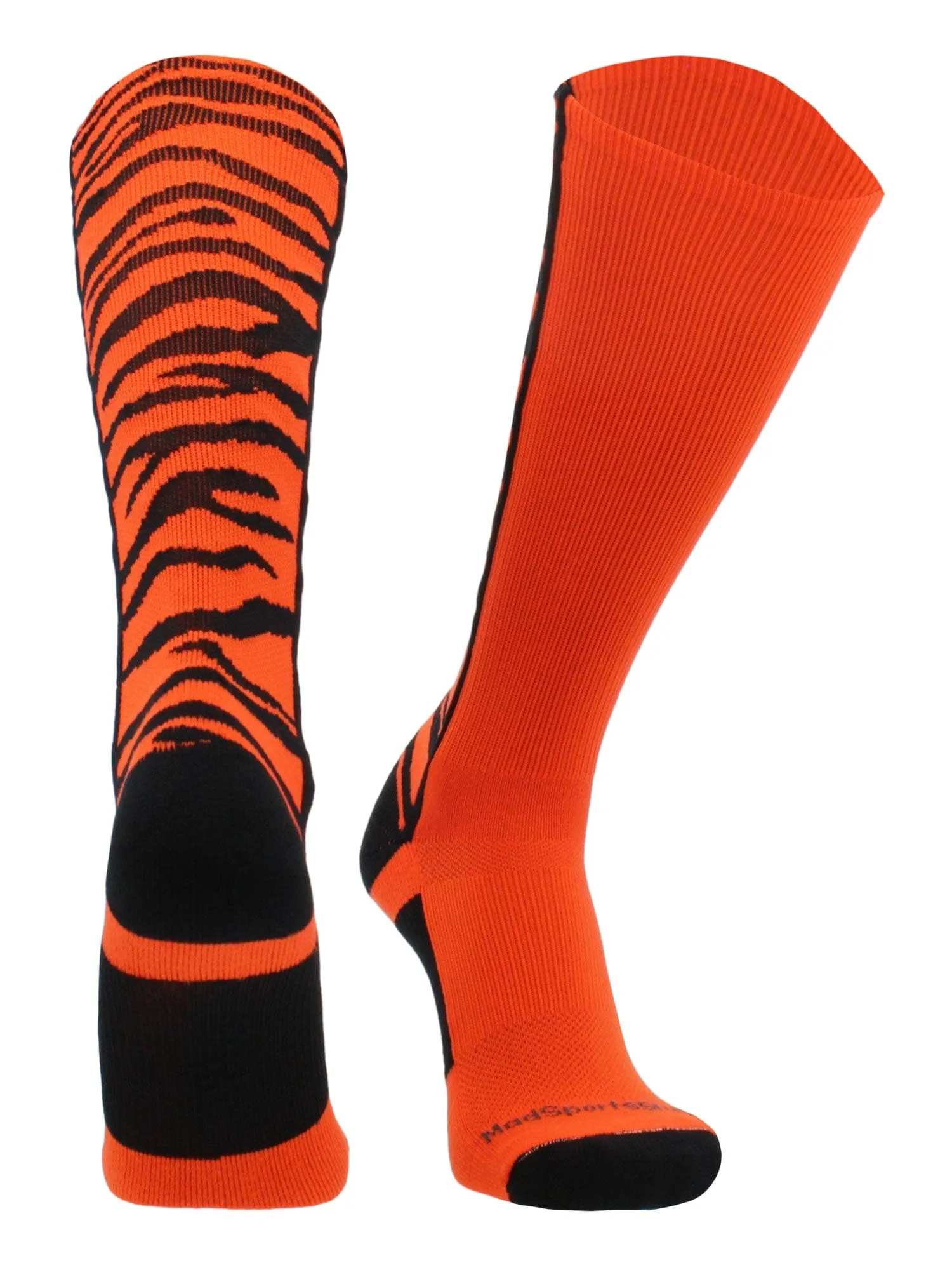 Crazy Socks with Safari Tiger Stripes Over the Calf Socks (multiple colors)