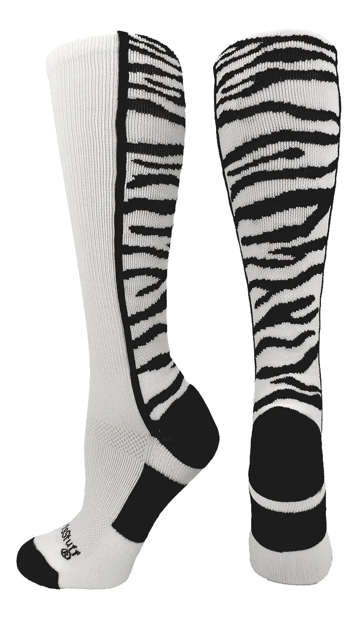 Crazy Socks with Safari Tiger Stripes Over the Calf Socks (multiple colors)