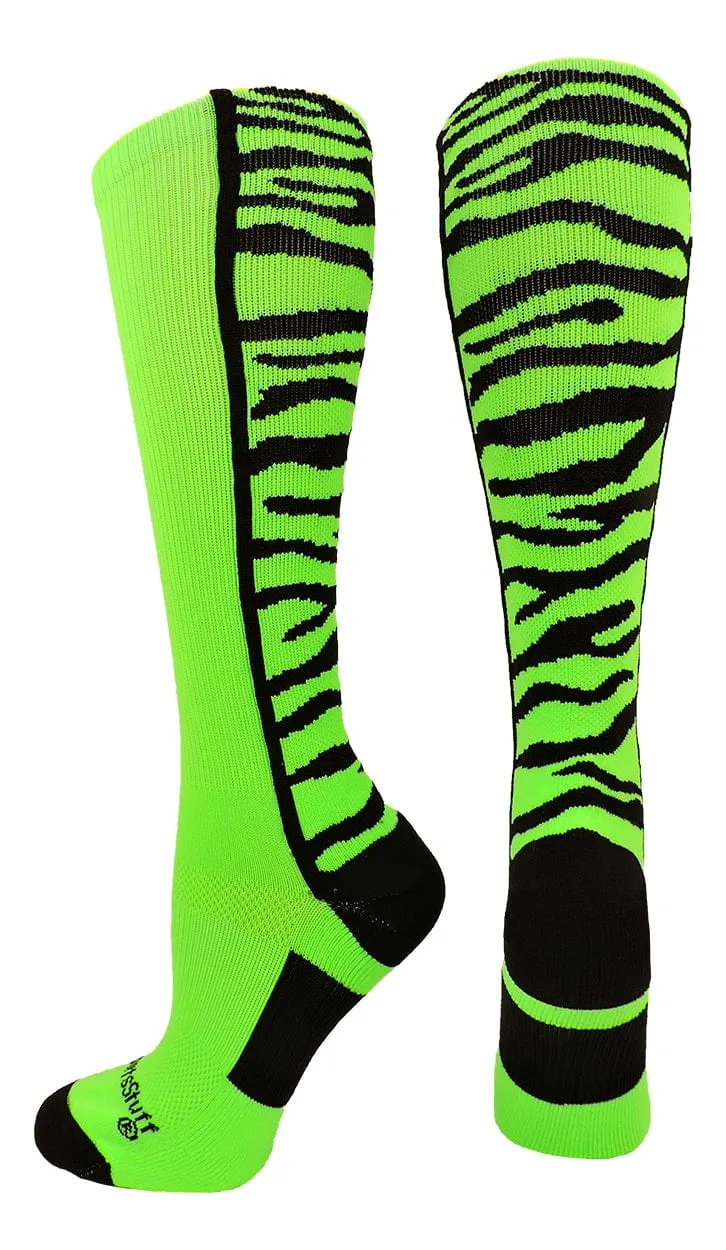 Crazy Socks with Safari Tiger Stripes Over the Calf Socks (multiple colors)