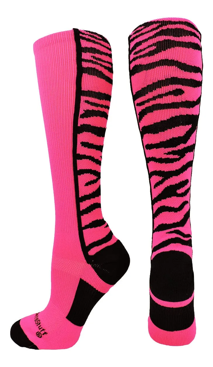 Crazy Socks with Safari Tiger Stripes Over the Calf Socks (multiple colors)