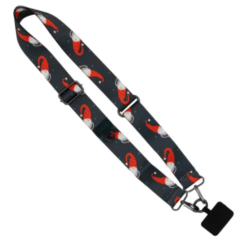 Crossbody Cell Phone Strap, Peeking Gnomes