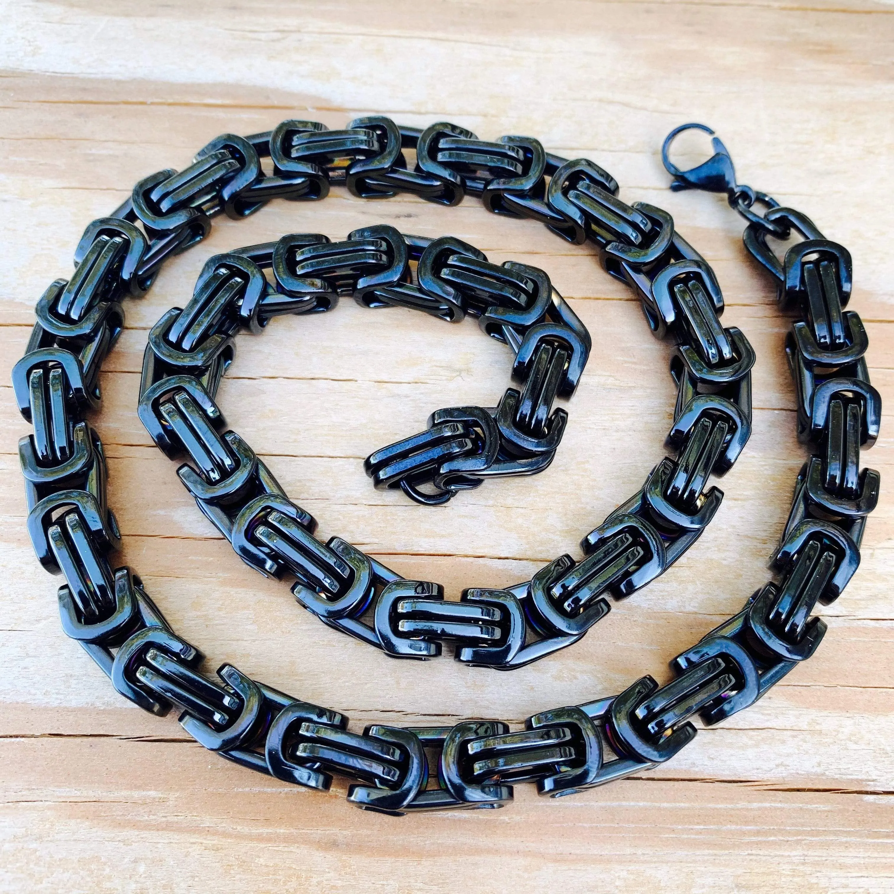 Daytona Necklace - Black - Deluxe - 1/4 inch wide