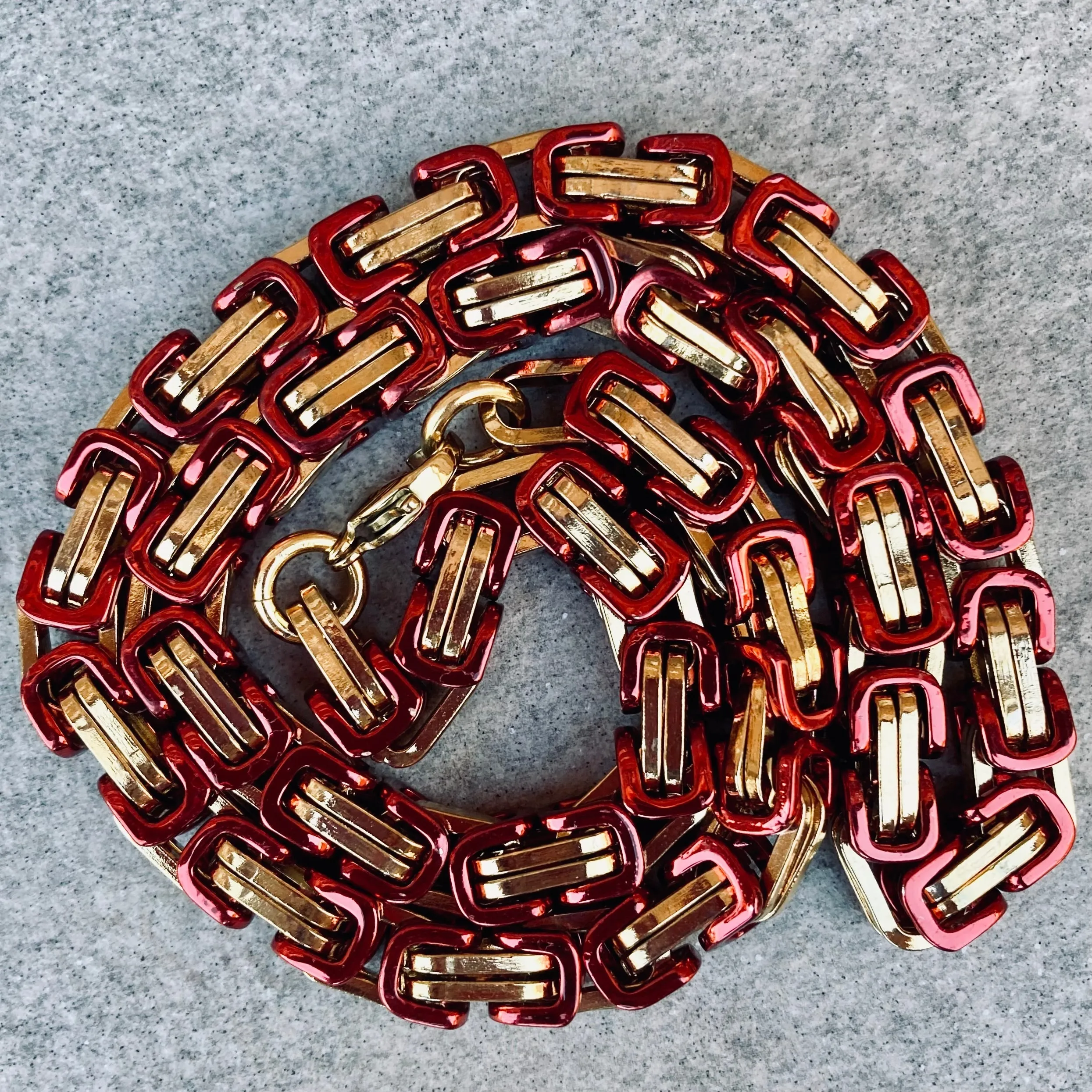 Daytona - Red & Gold - Deluxe - 1/4 inch wide CLEARANCE