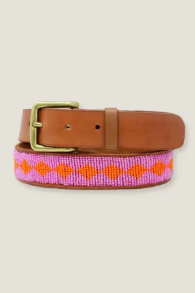 Diamond Belt | Pink/Orange