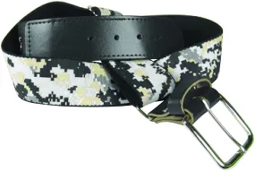 Digital Camo Design Baseball Belt and Softball Belt