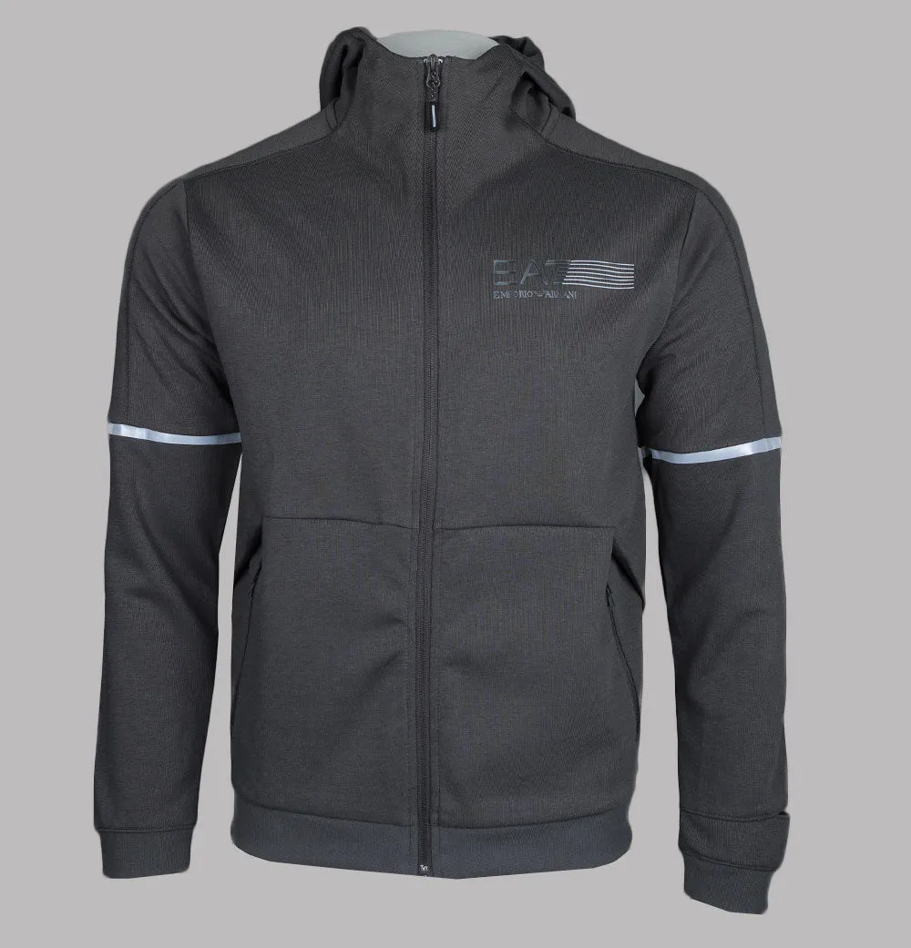 EA7 Dynamic Athlete Ventus 7 Zip Up Sweatshirt Raven