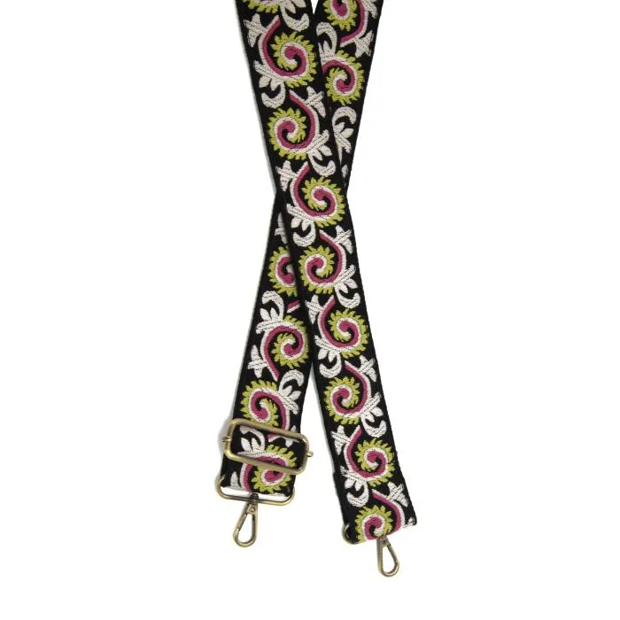 Embroidered 2" Guitar Straps for Handbags in Multiple Patterns!