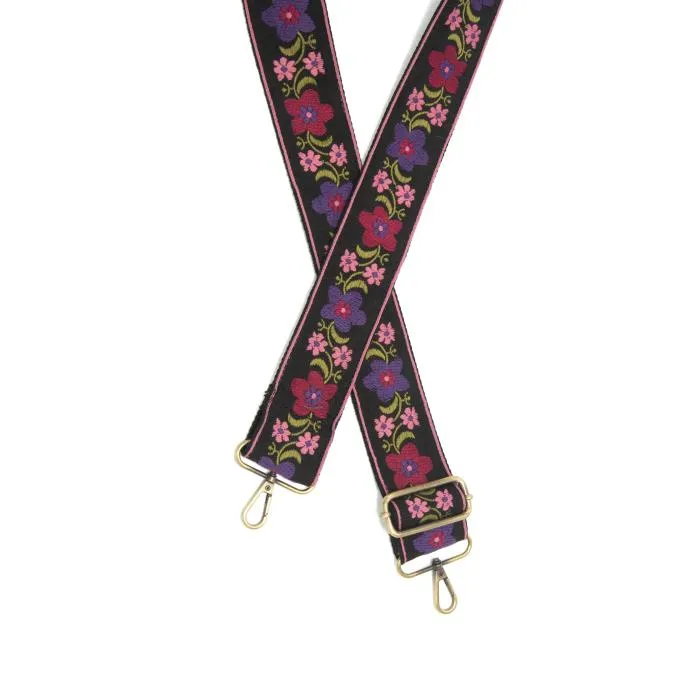 Embroidered 2" Guitar Straps for Handbags in Multiple Patterns!