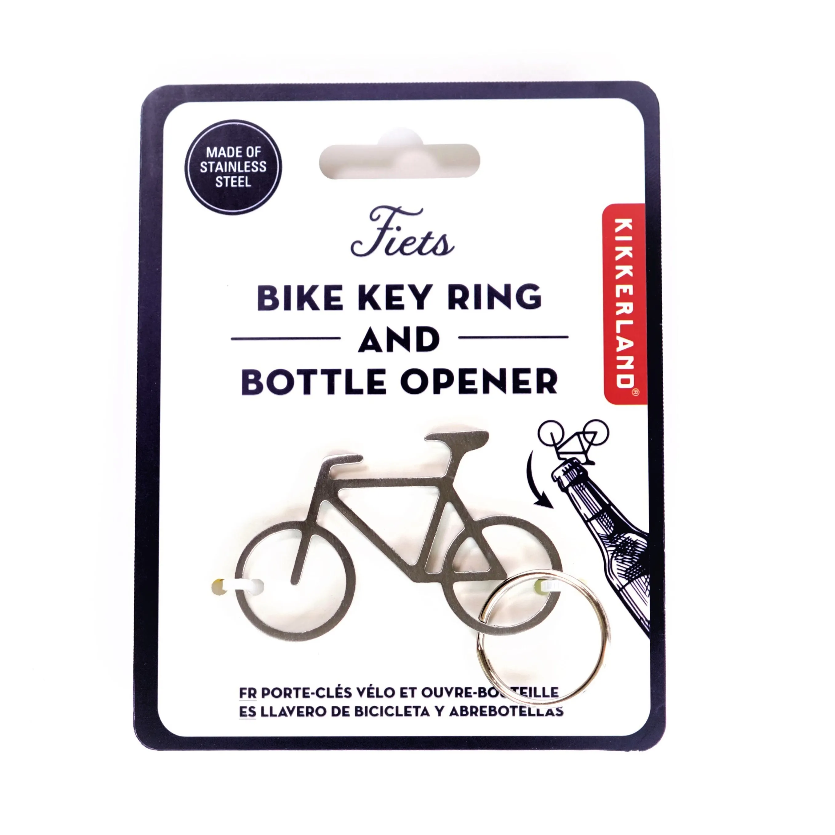 Fiets Metal Bike Key Ring and Bottle Opener