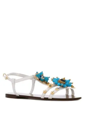 Flower Embellished Sandals