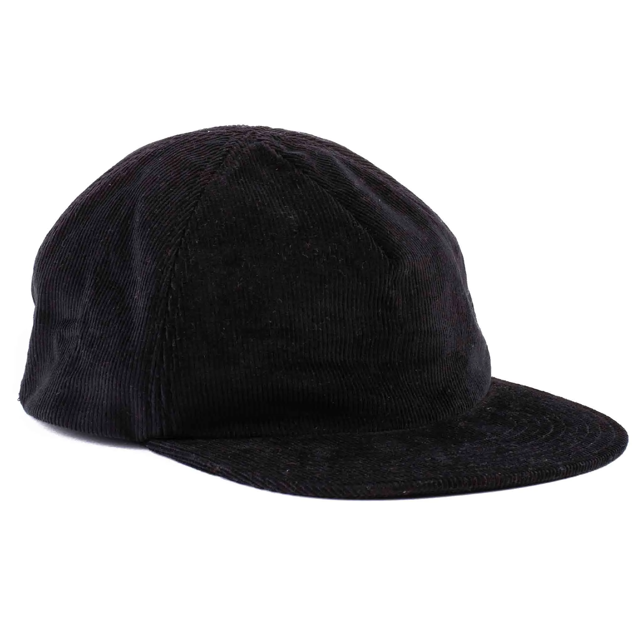 Found Feather 5 Panel Baseball Cap Corduroy Black