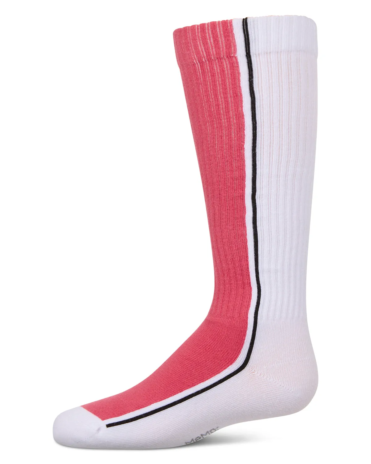 Girls Color Block Stripe Stretch Cotton Knee Sock