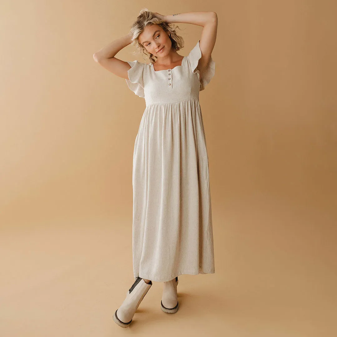 Hailey Maxi Dress, Natural