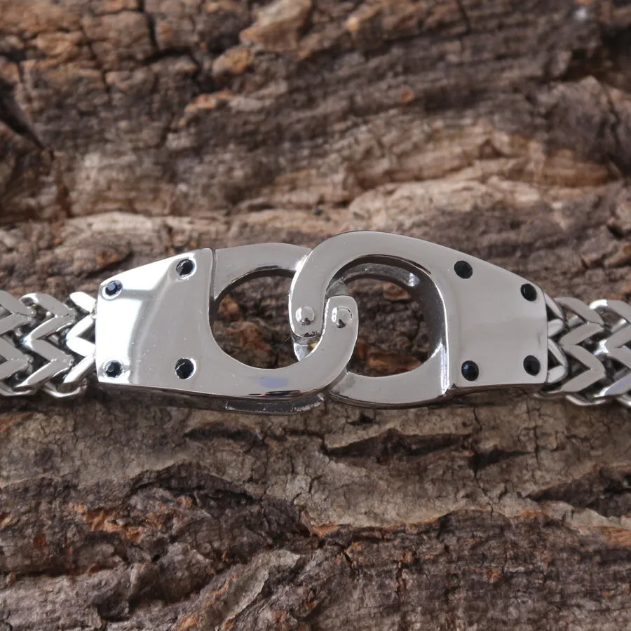 Handcuff Bracelet - Viking King Custom - 1/2 inch wide - B133