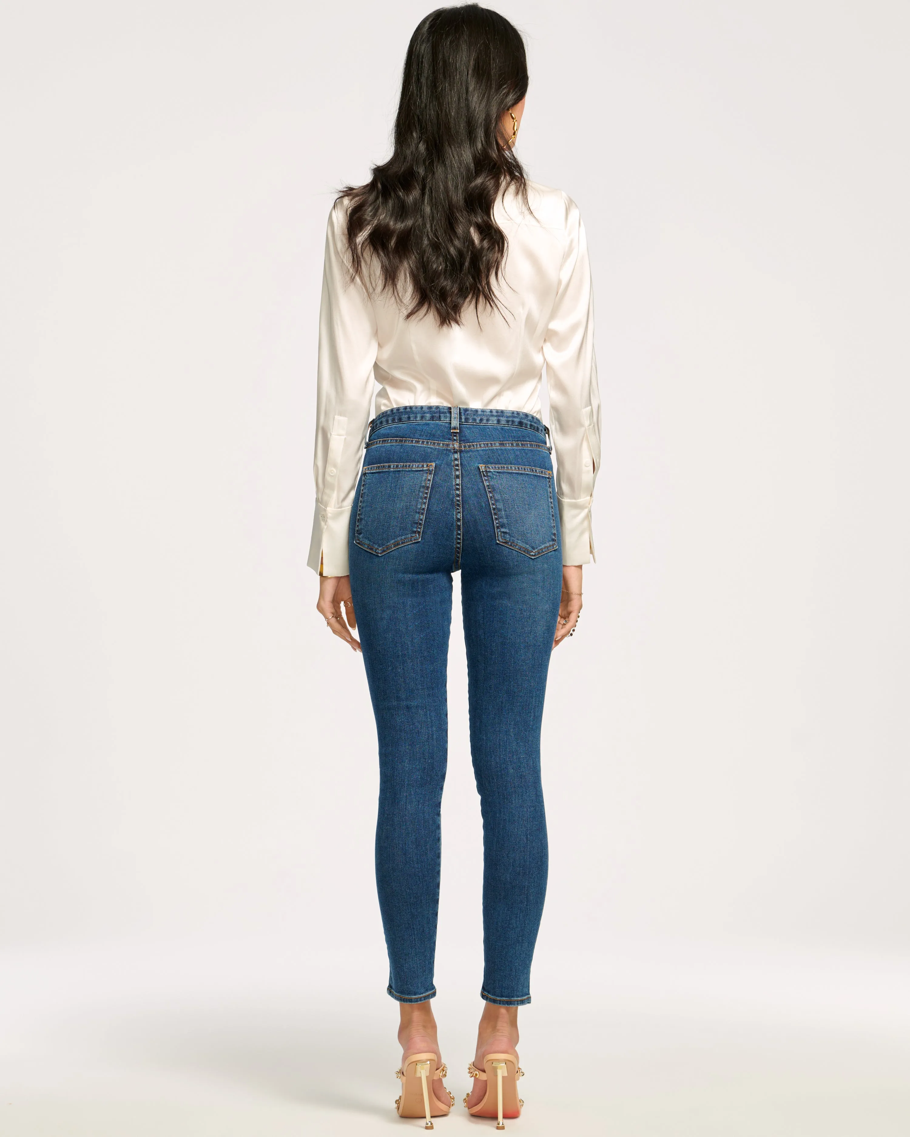 Helena High-Rise Velvet Skinny Jean