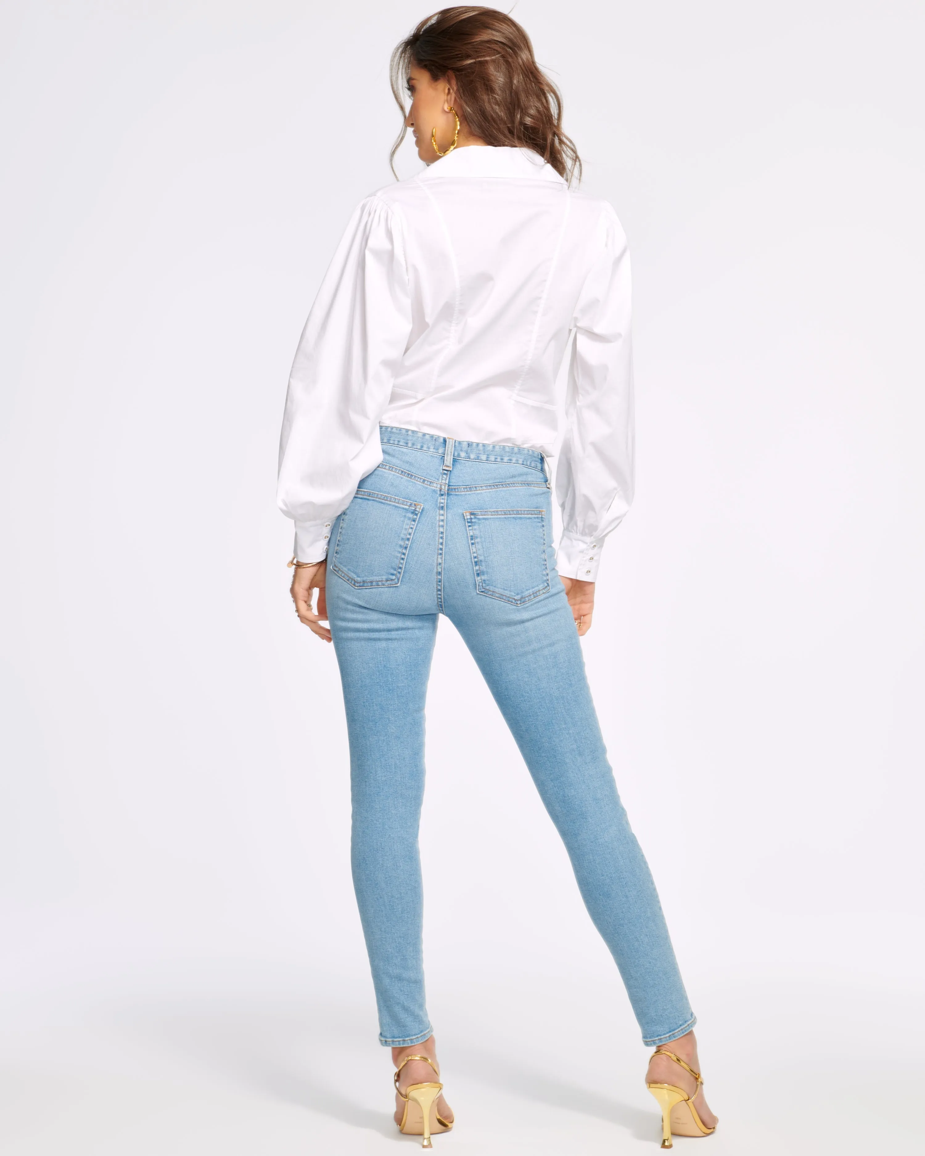 Helena High-Rise Velvet Skinny Jean