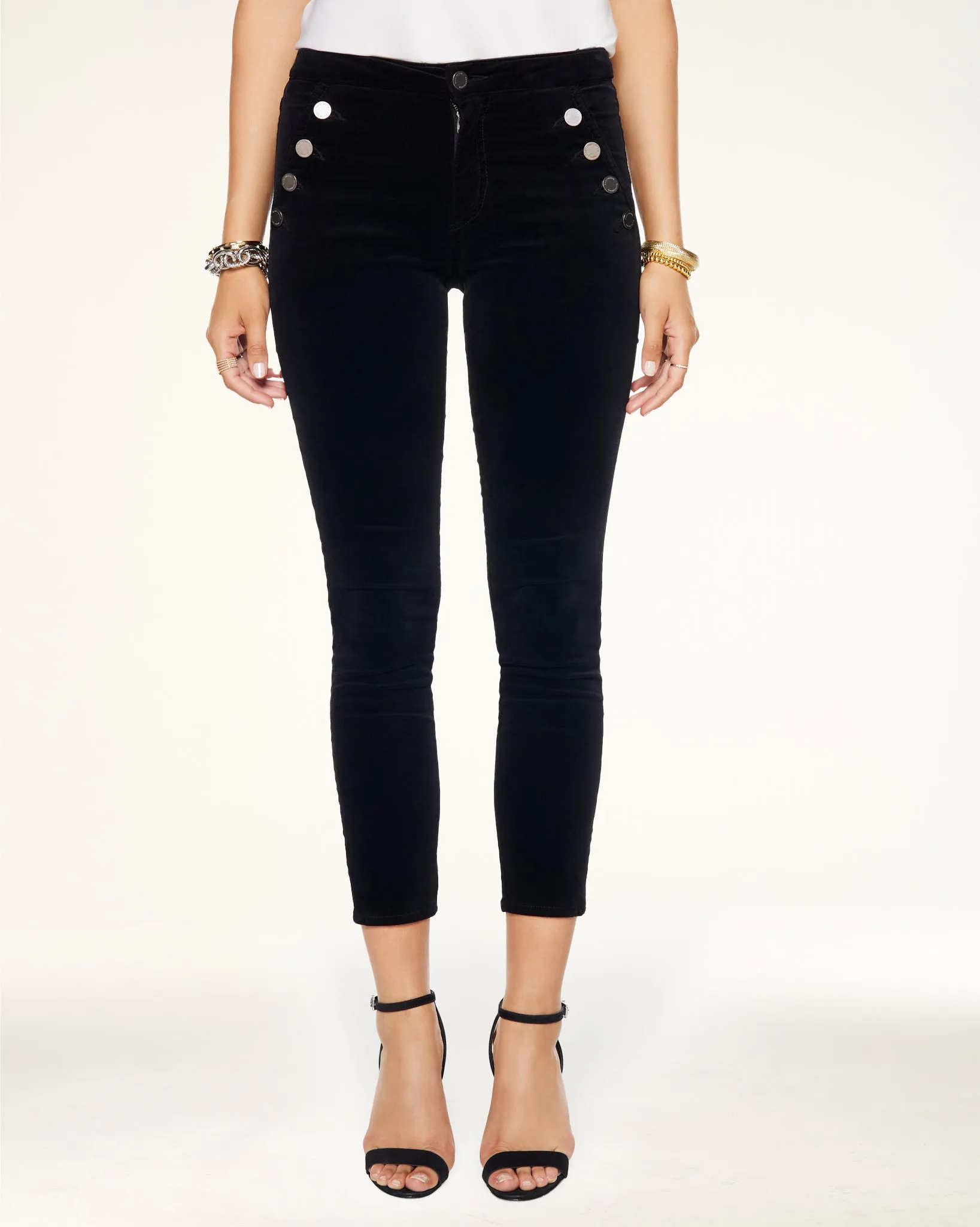 Helena High-Rise Velvet Skinny Jean