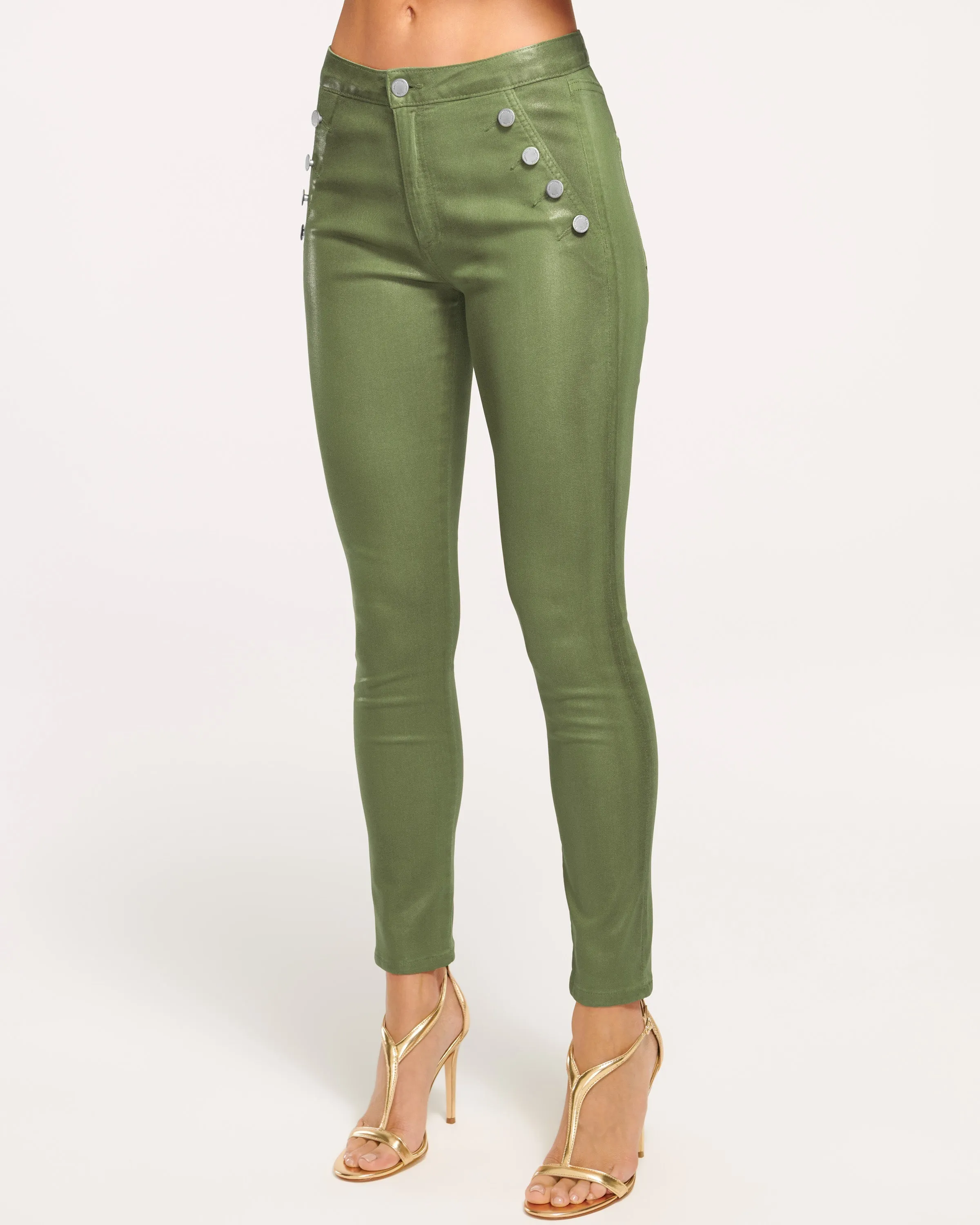 Helena High-Rise Velvet Skinny Jean