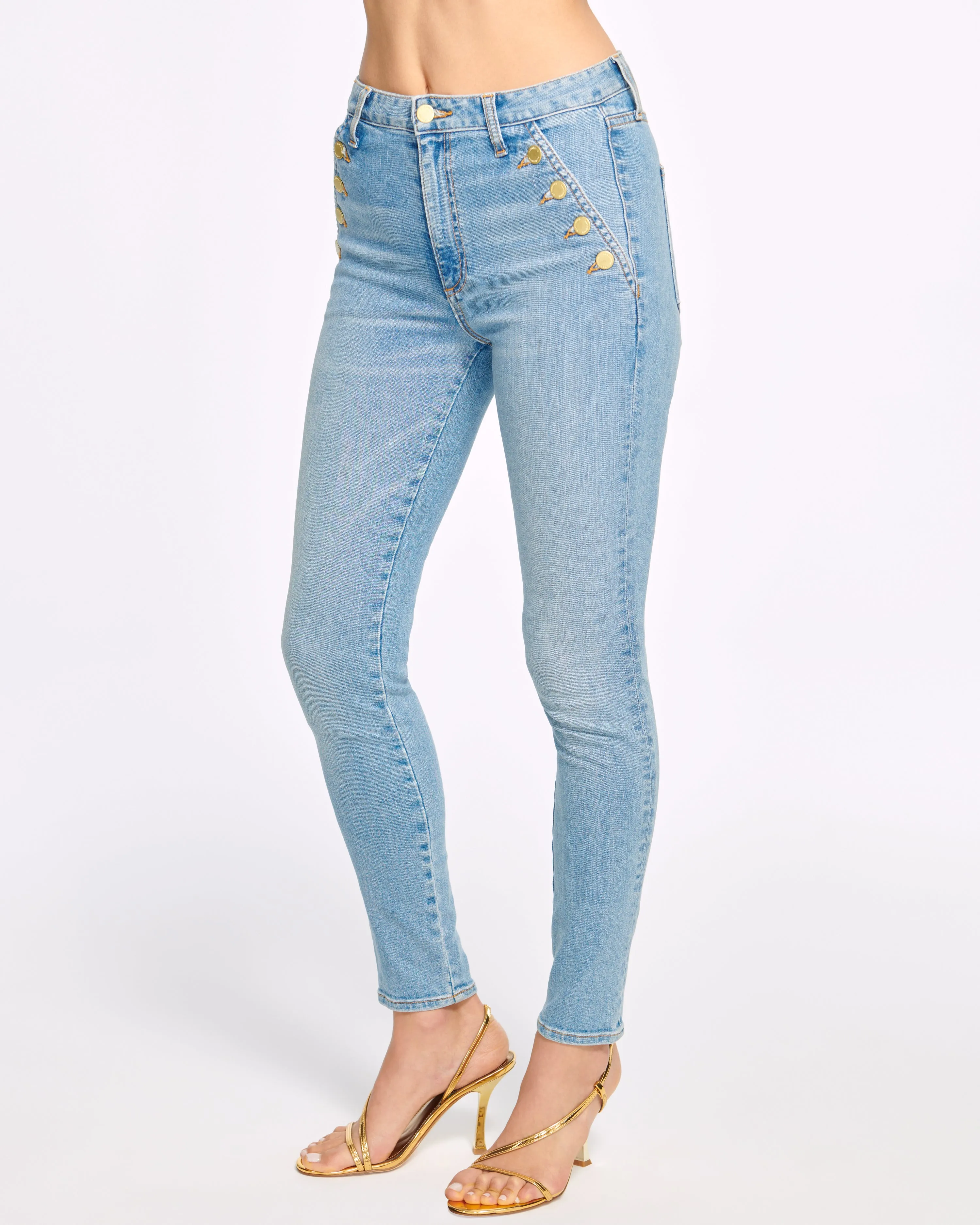 Helena High-Rise Velvet Skinny Jean