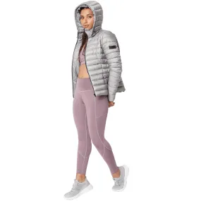 Hooded Puffer Jacket Silver