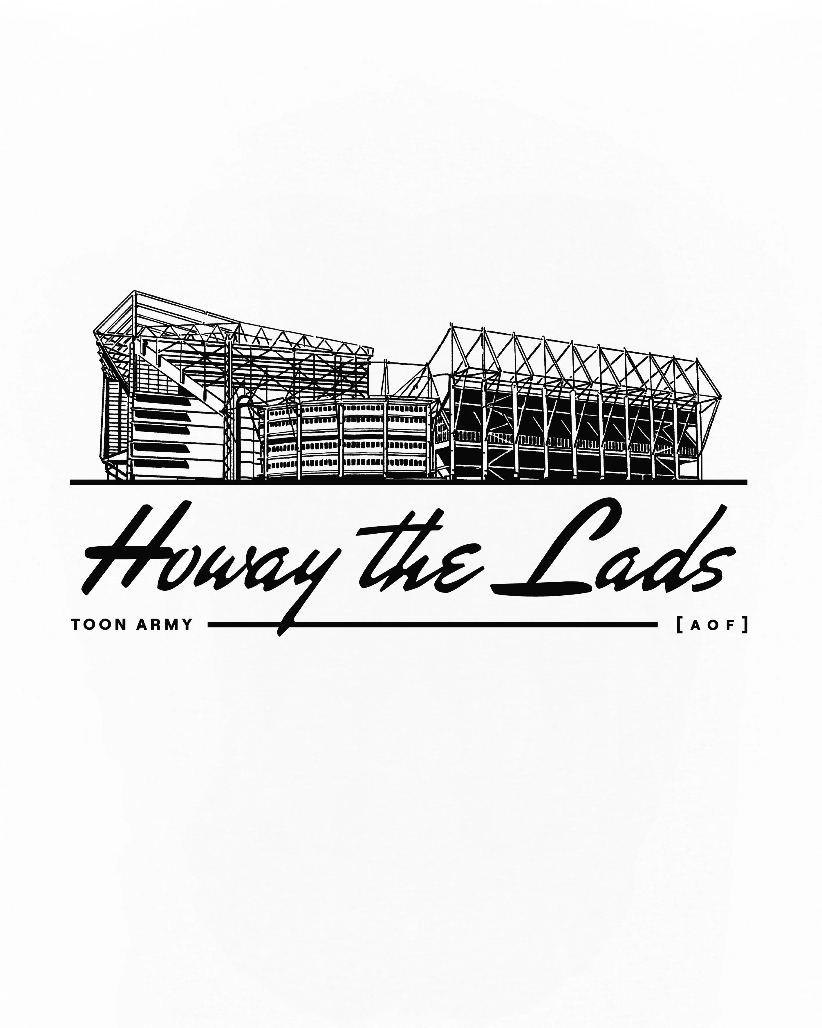 Howay The Lads Stadium Crop Fit Tee