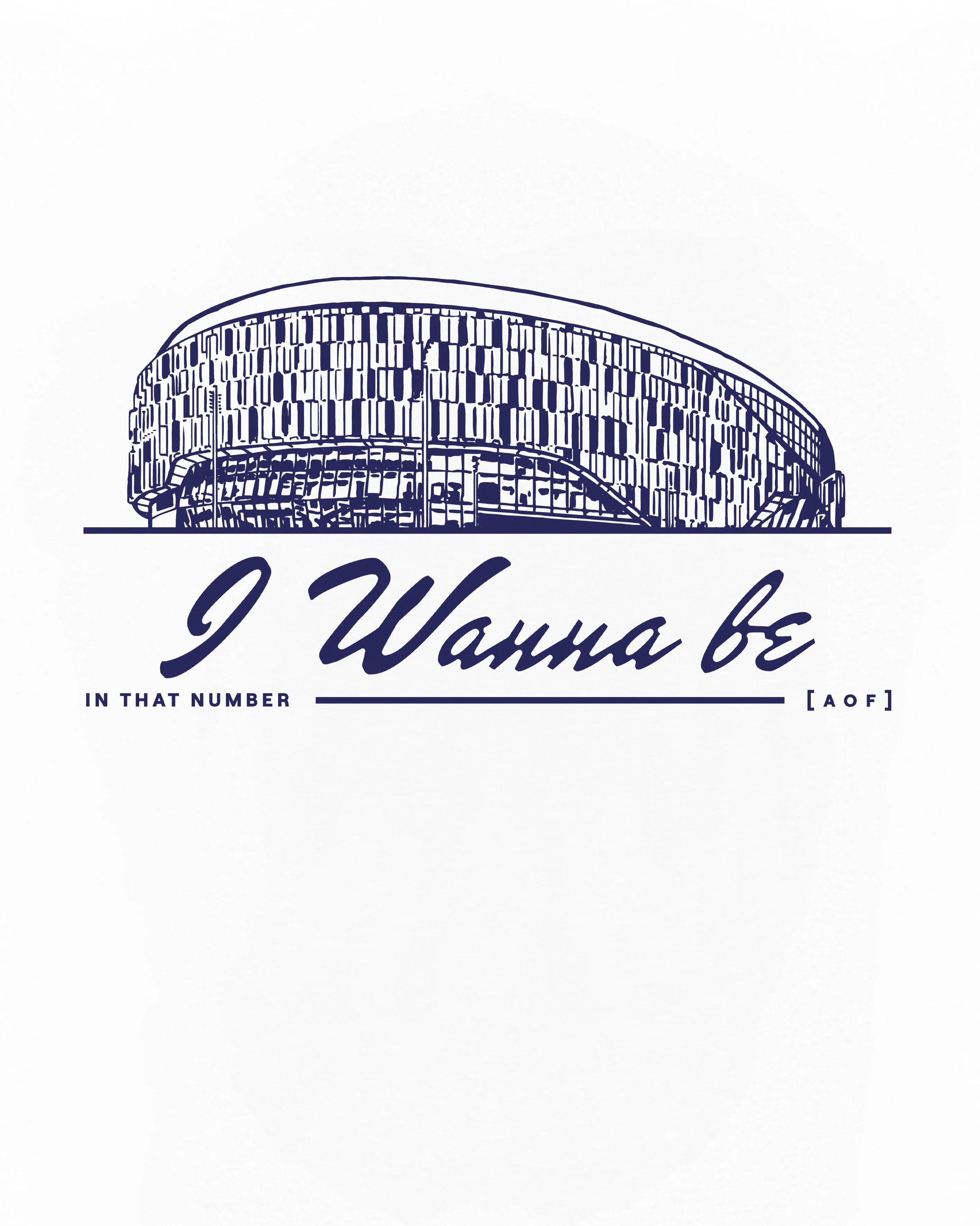 I Wanna Be Stadium Crop Fit Tee