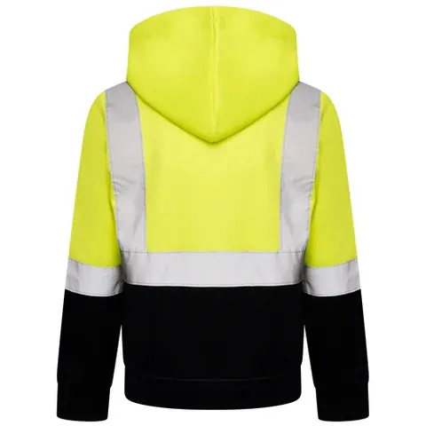 KIDS HOODY - HI VIS YELLOW