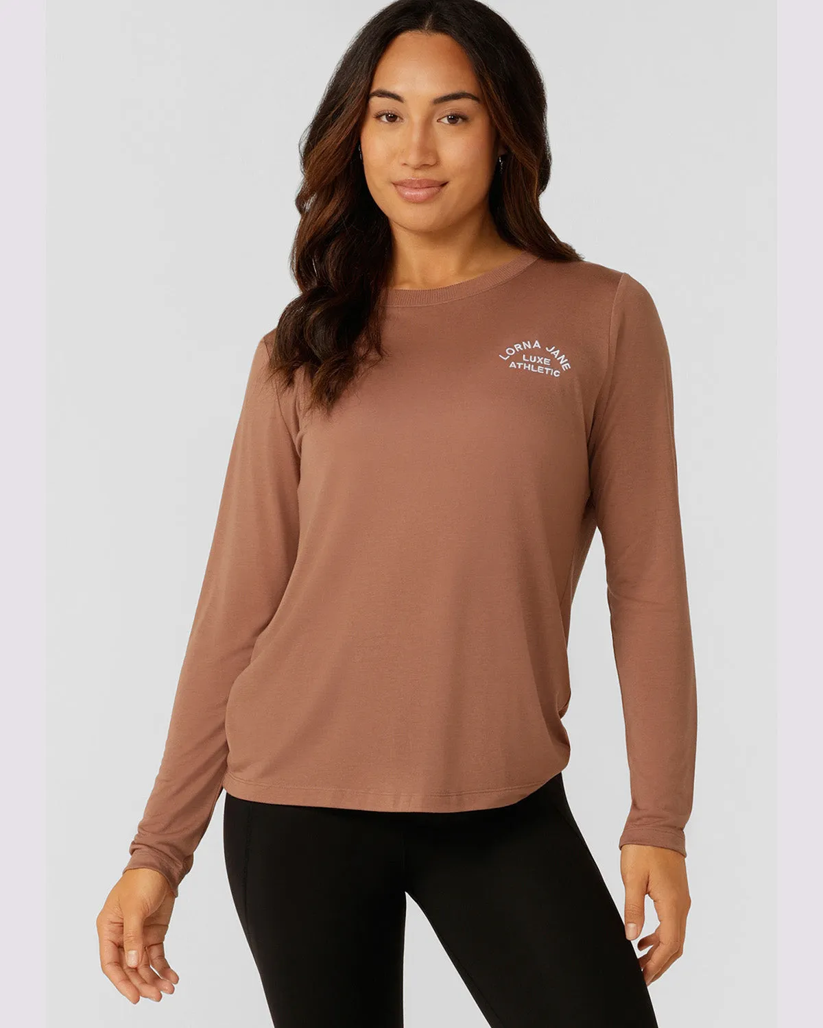 Lorna Jane Lotus Long Sleeve Top - Clove