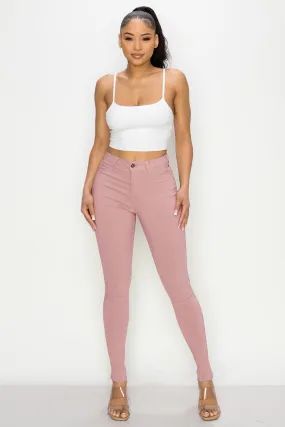 LV-300 MAUVE HIGH WAISTED STRETCHY JEANS