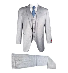 Mazari Vested Modern Fit Suit - Paris Gray 1900