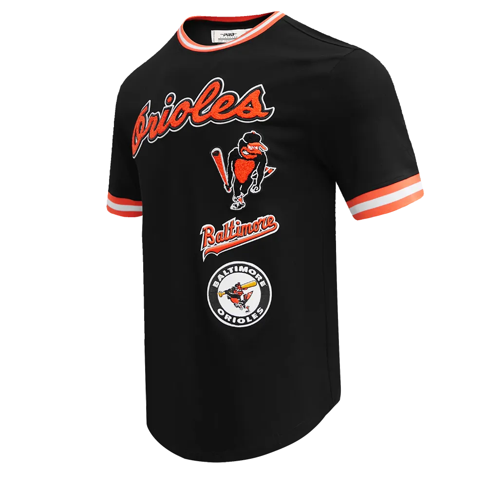 MLB BALTIMORE ORIOLES RETRO CLASSIC MEN'S TOP (BLACK/ORANGE)