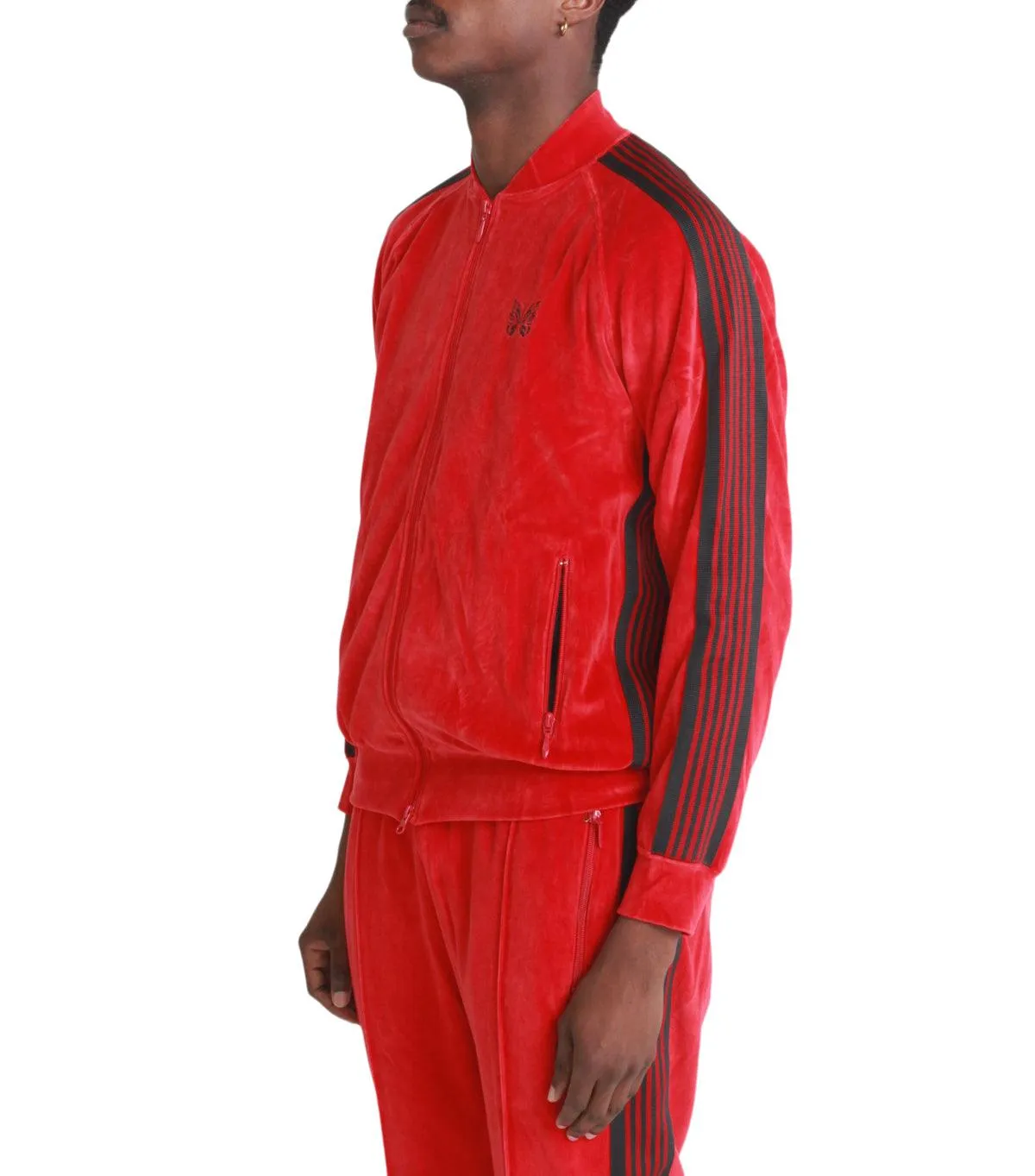 Needles R.C. Track Jacket Velour Red