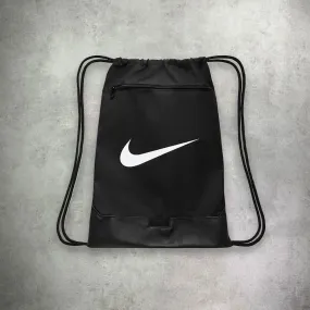 Nike Brasilia Drawstring Bag (18 litre) Black/White