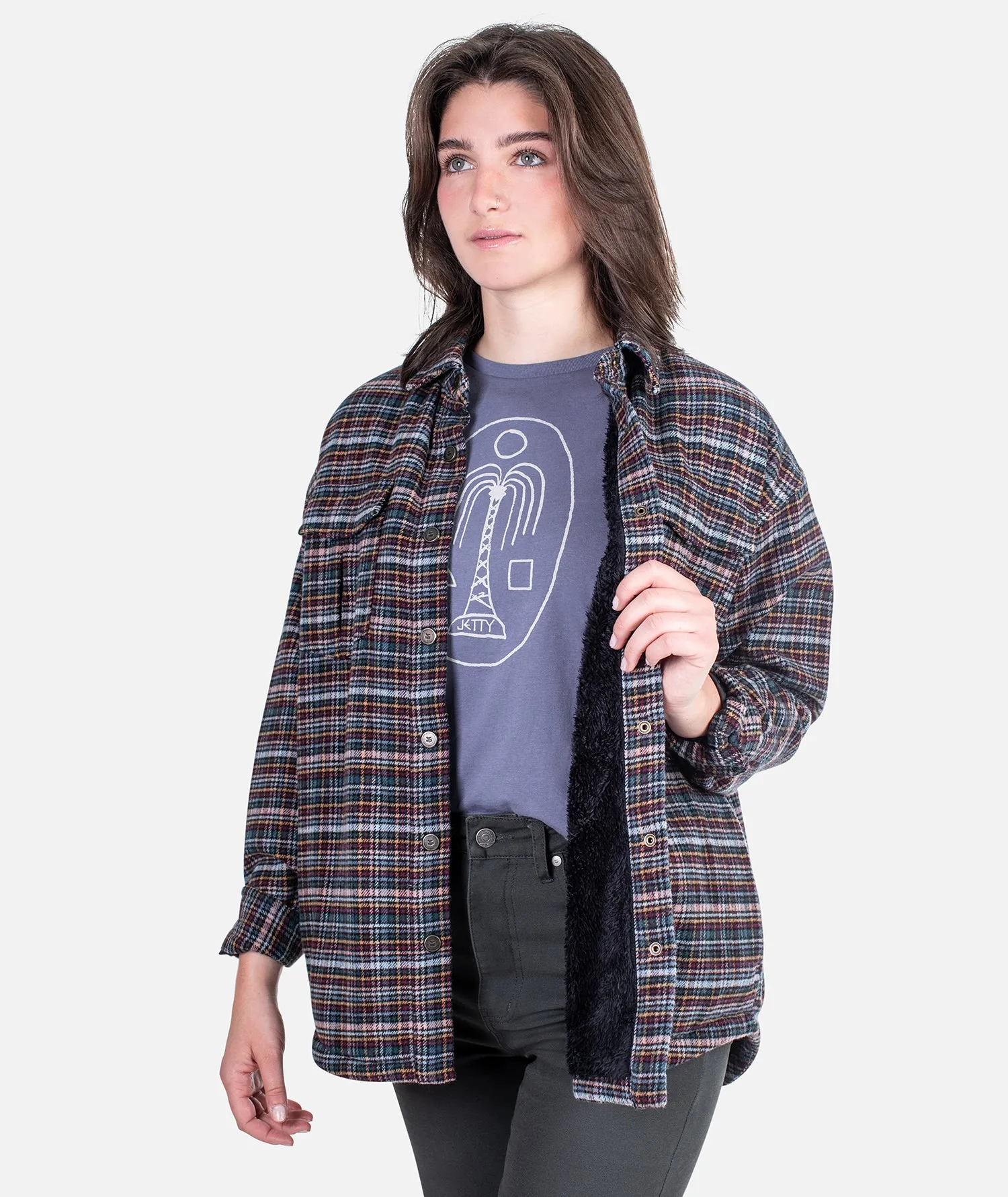 Nivean Flannel Jacket - Graphite