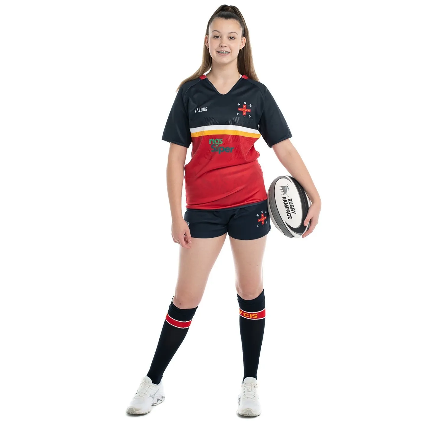 NSW CIS Rugby Union Secondary Jersey - Red