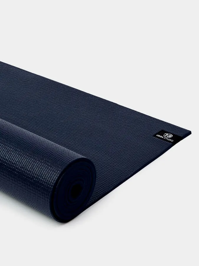 Personalised Yoga Mat 6mm With Custom Design - Navy Blue