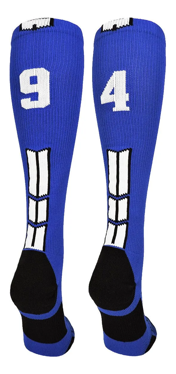 Player Id Jersey Number Socks Over the Calf Length Royal White