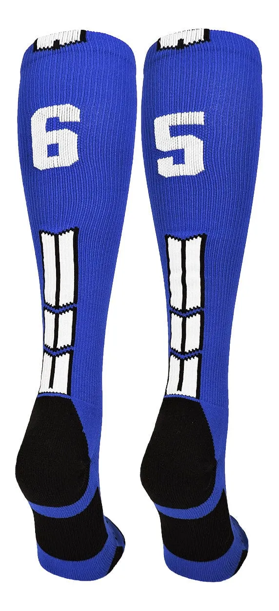 Player Id Jersey Number Socks Over the Calf Length Royal White